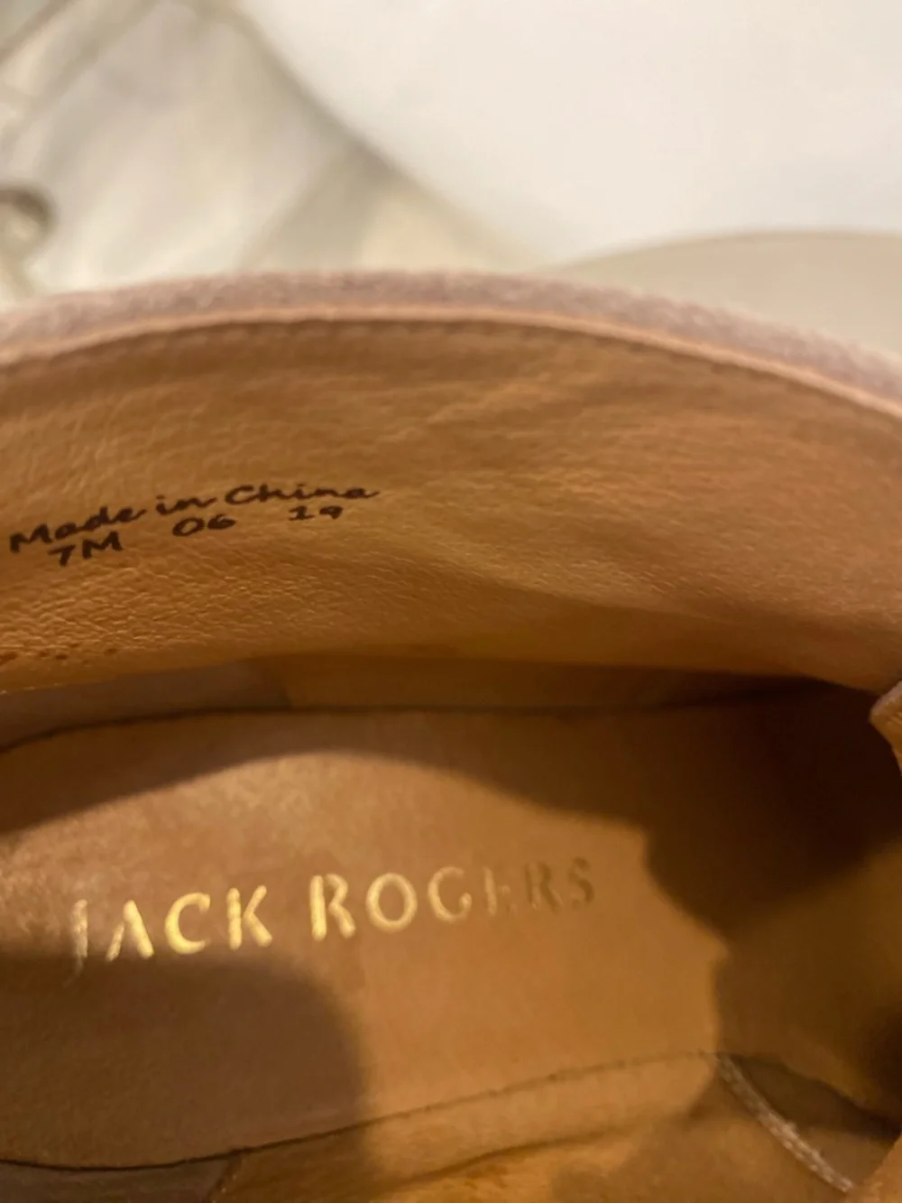 Jack Rogers Izzie Suede Wedge Booties Taupe Worn 1X Size 7